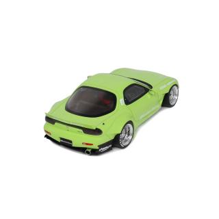 ROCKET BUNNY AERO (V1) MAZDA RX7 (FD3S) PEARL GREEN 2015 OttO mobile Project Cars 1:18 Resinemodell (Türen, Motorhaube... nicht zu öffnen!)